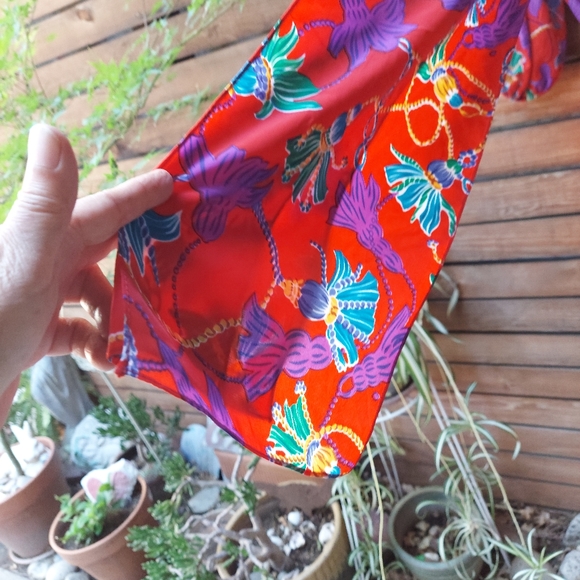 Red Hot Super Flattering Susan Tudor Vintage Jumpsuit Compliment City - Picture 14 of 16